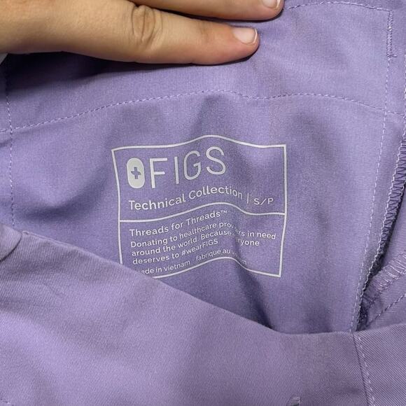 FIGS Yola Skinny Scrub Pants Women's Sz SP Lavender Dew Limited Edition Nurses - Picture 3 of 6
